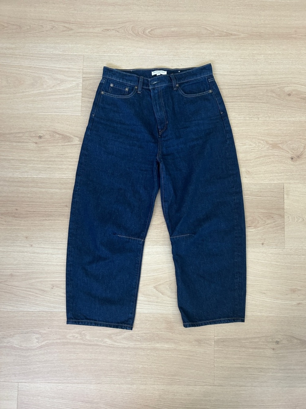 Banana Republic Dark Blue Wide Leg Barrel Jeans